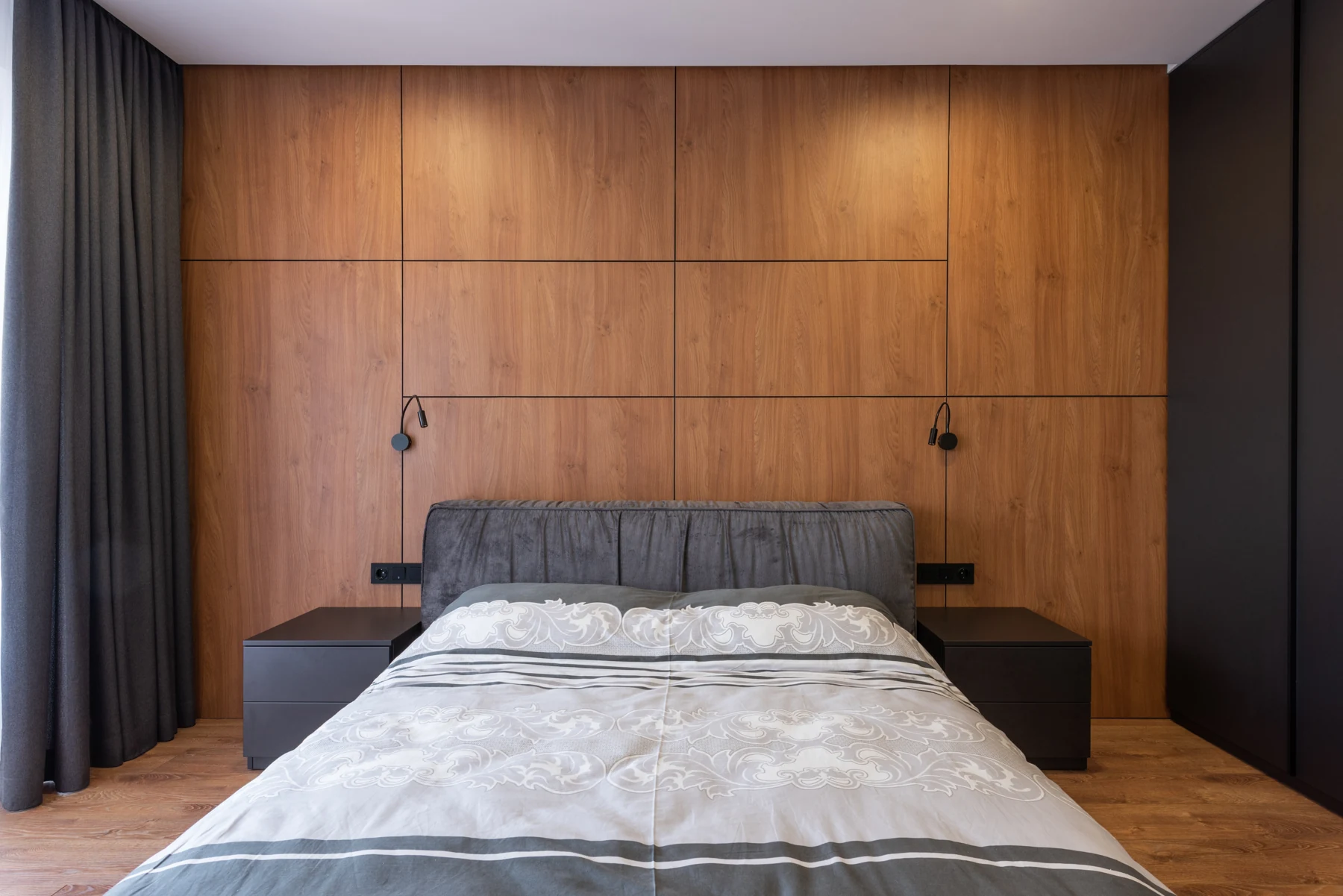 The walnut bedroom from the Stallion Bedrooms design catalog